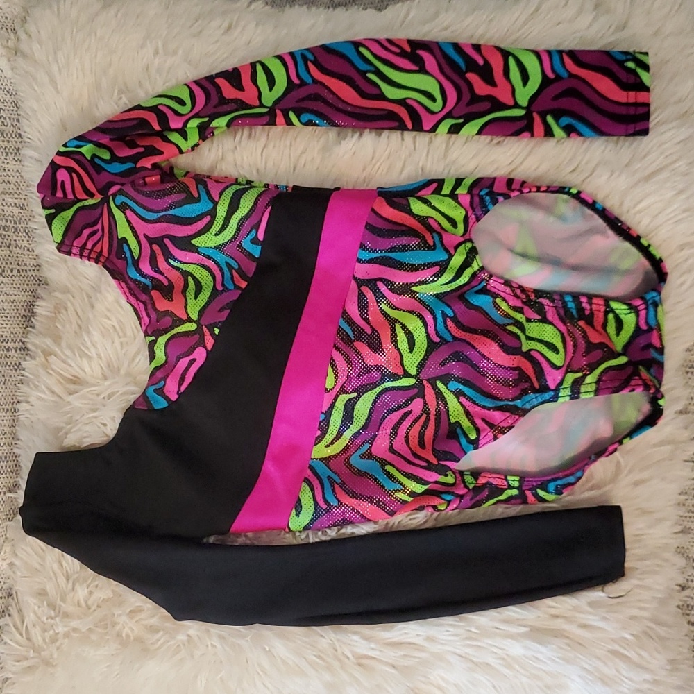 Mondor Girls Long Sleeve Leotard Sparkling Dance, Gymnastics, Tumbling